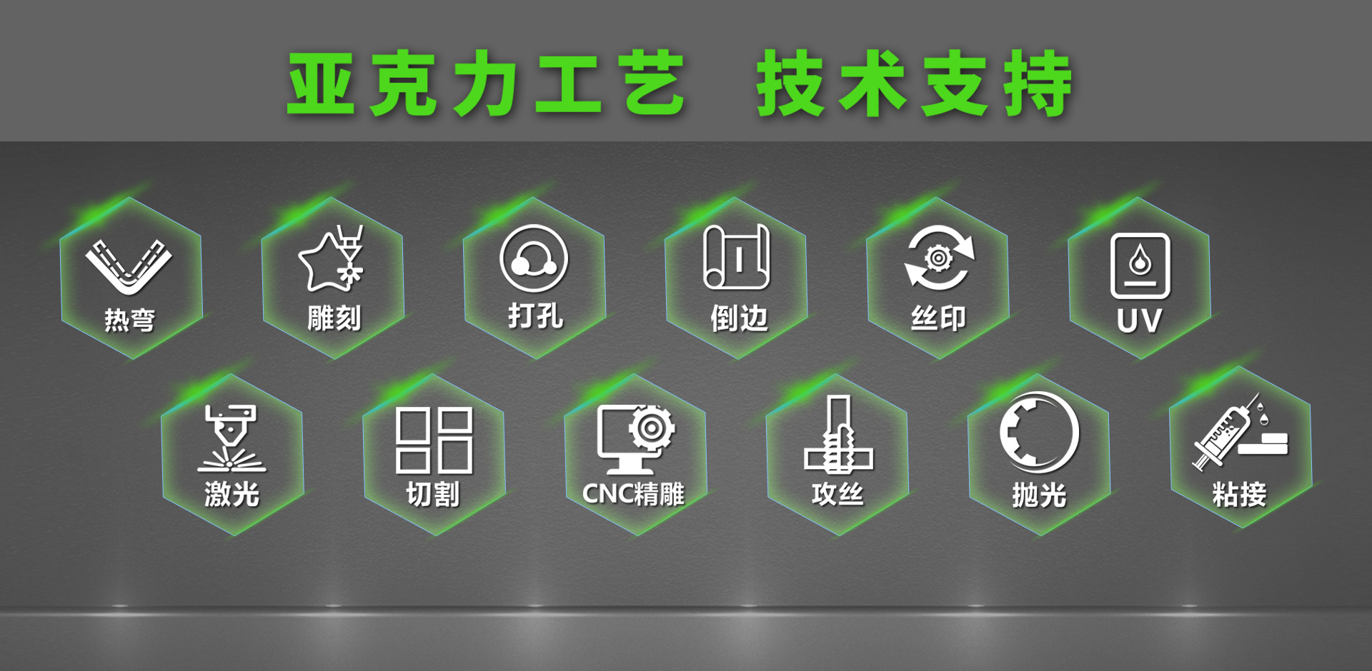 常州专业亚克力雕刻、切割、热弯、激光、倒边、丝印、UV、精雕、攻丝、抛光、粘接等多项工艺